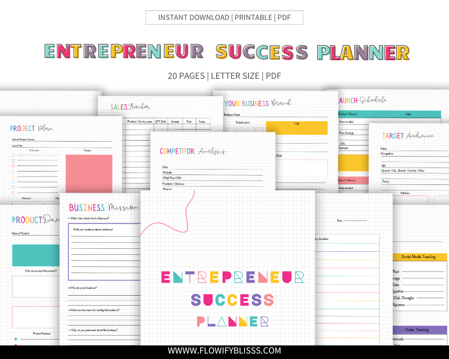 Entrepreneur Success Planner
