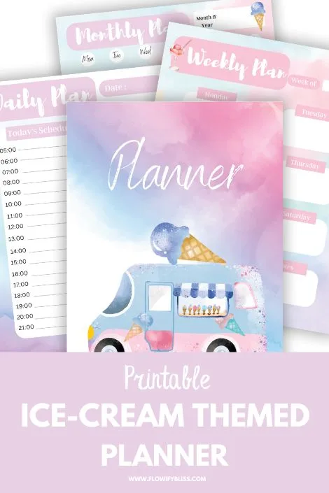 Ice-cream-themed-planner