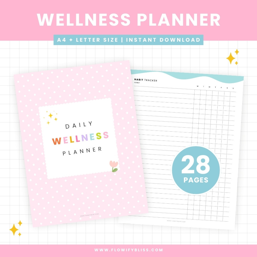 printable daily wellness planner