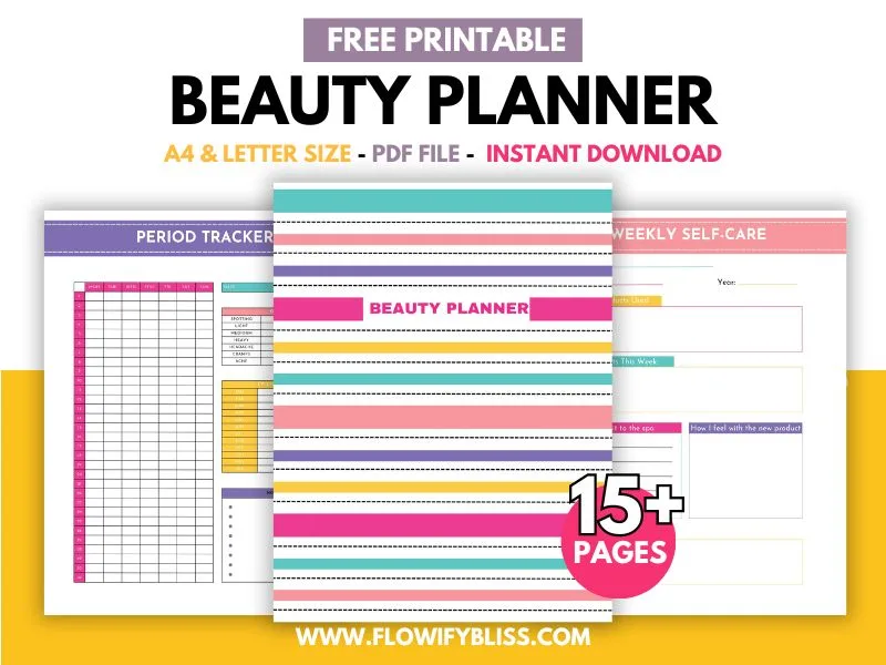 Free Beauty planner