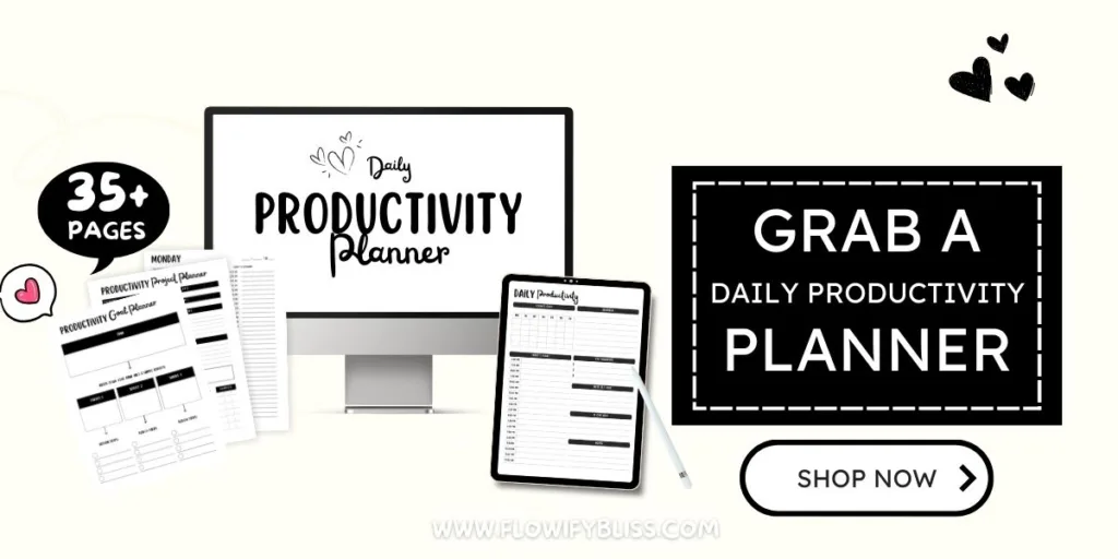 Daily productivity planner