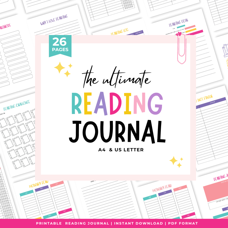 Reading Journal (26 Pages) - Flowify Bliss