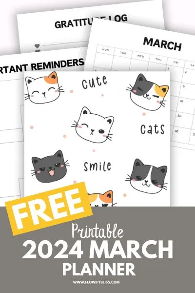 Free Printable+March Planner