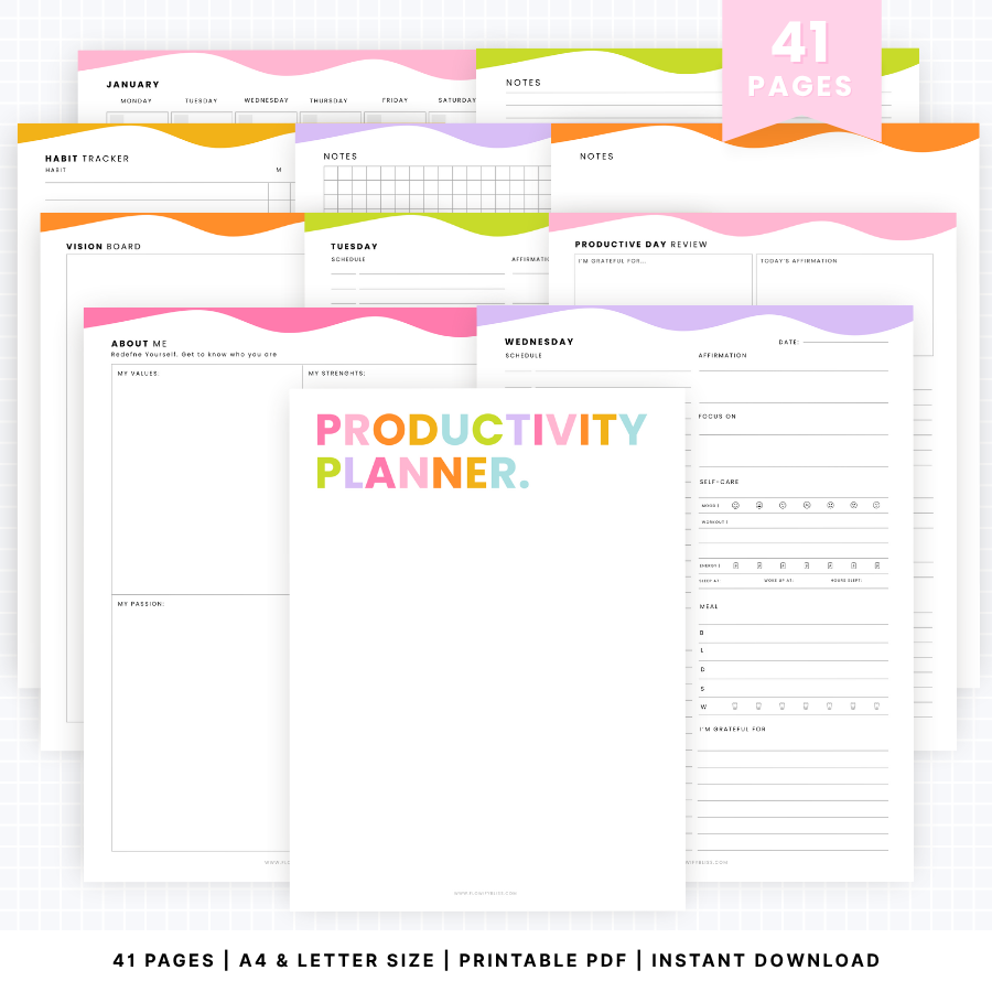 productivity-planner-pdf-instant download