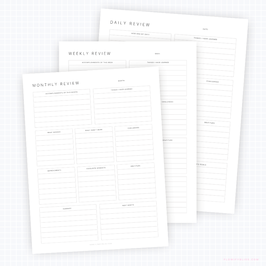 daily-weekly-monthly-review-printable