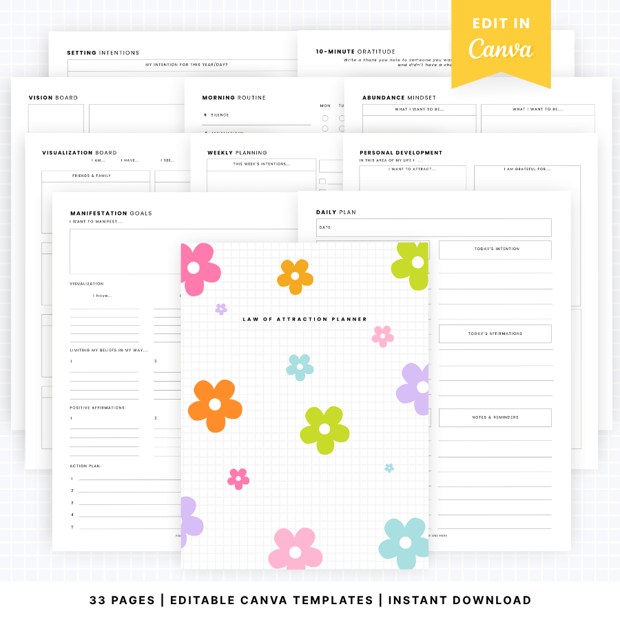 plr-law-of-attraction-planner-printable