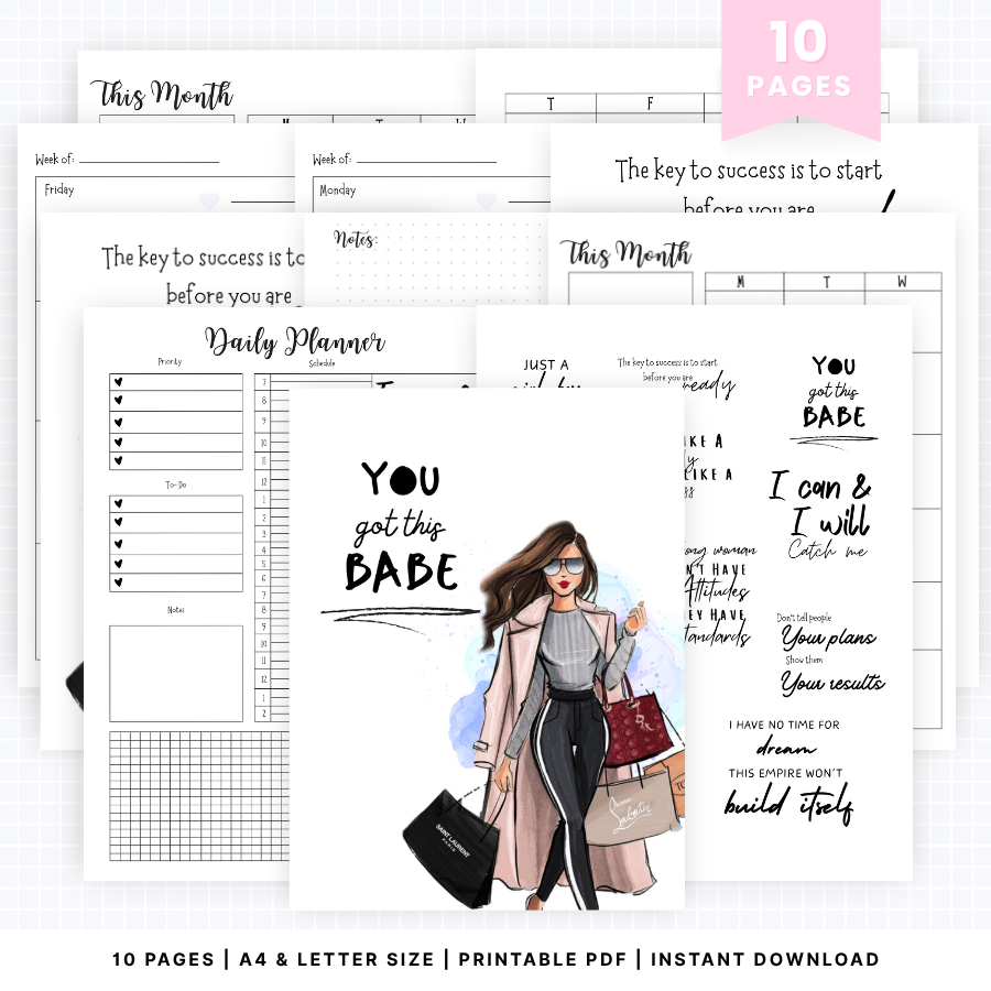 girl-boss-planner-pdf-instant download