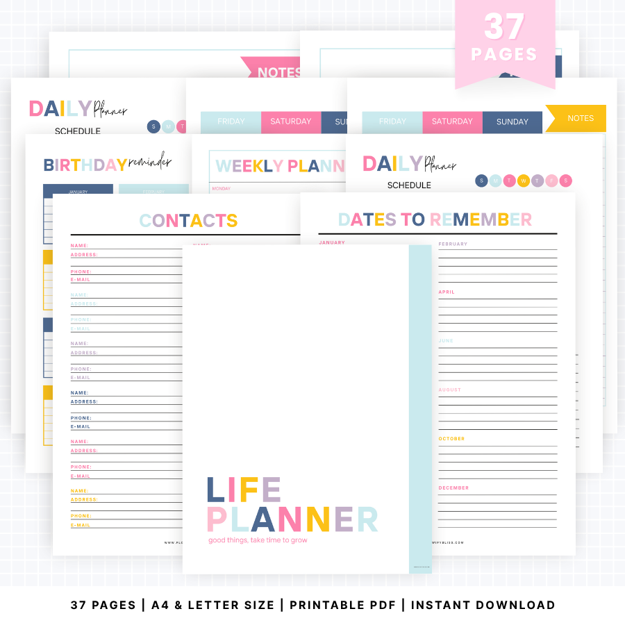 life-planner-pdf-instant download