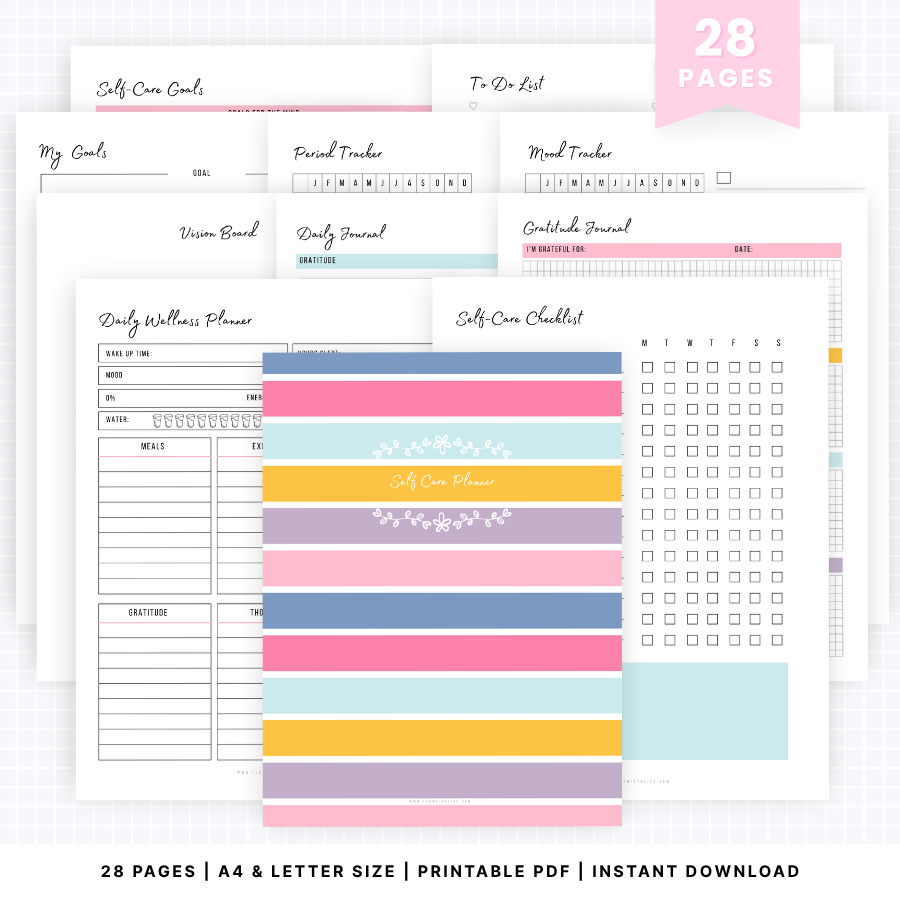 self-care-planner-pdf-instant download