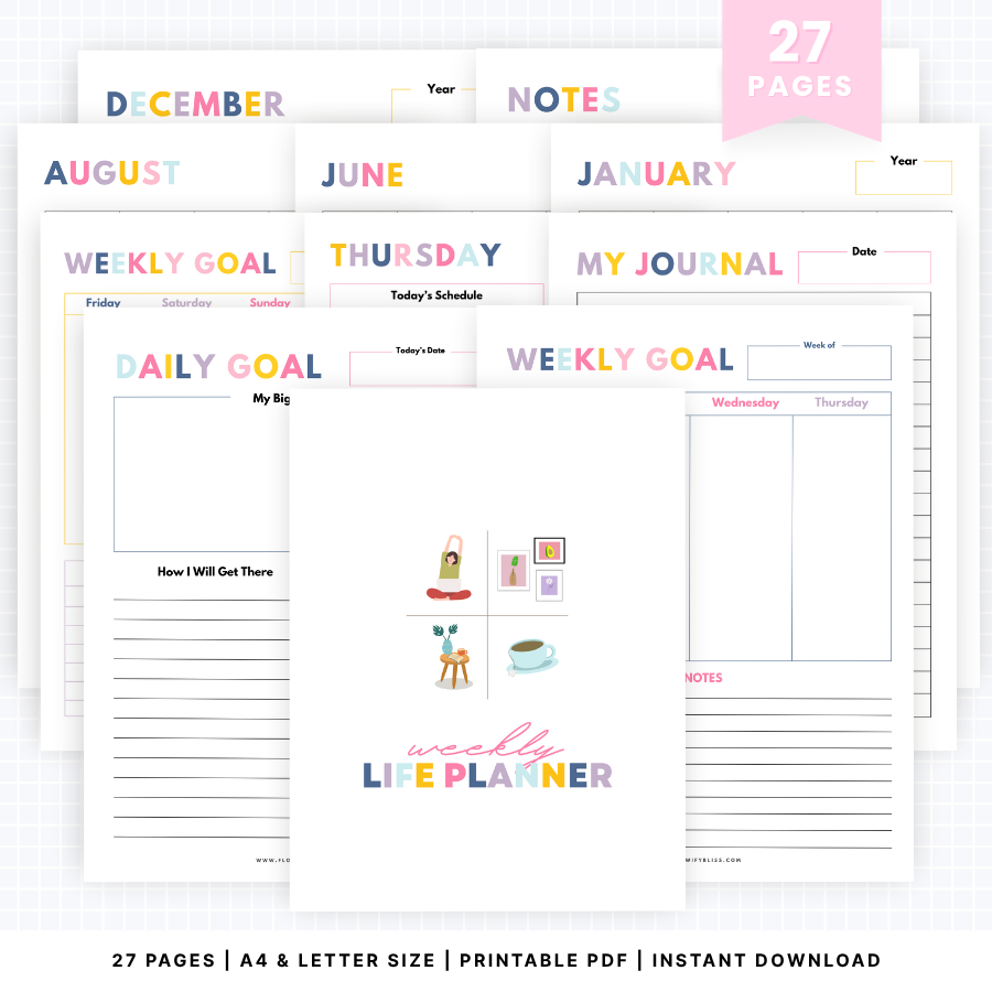 weekly-life-planner-pdf-instant download