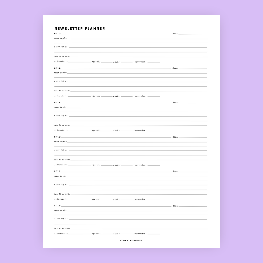 newsletter-planner