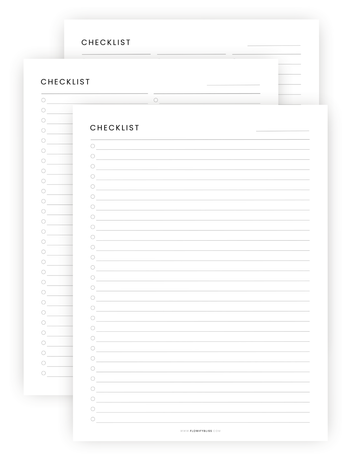 checklists-bundle-printable