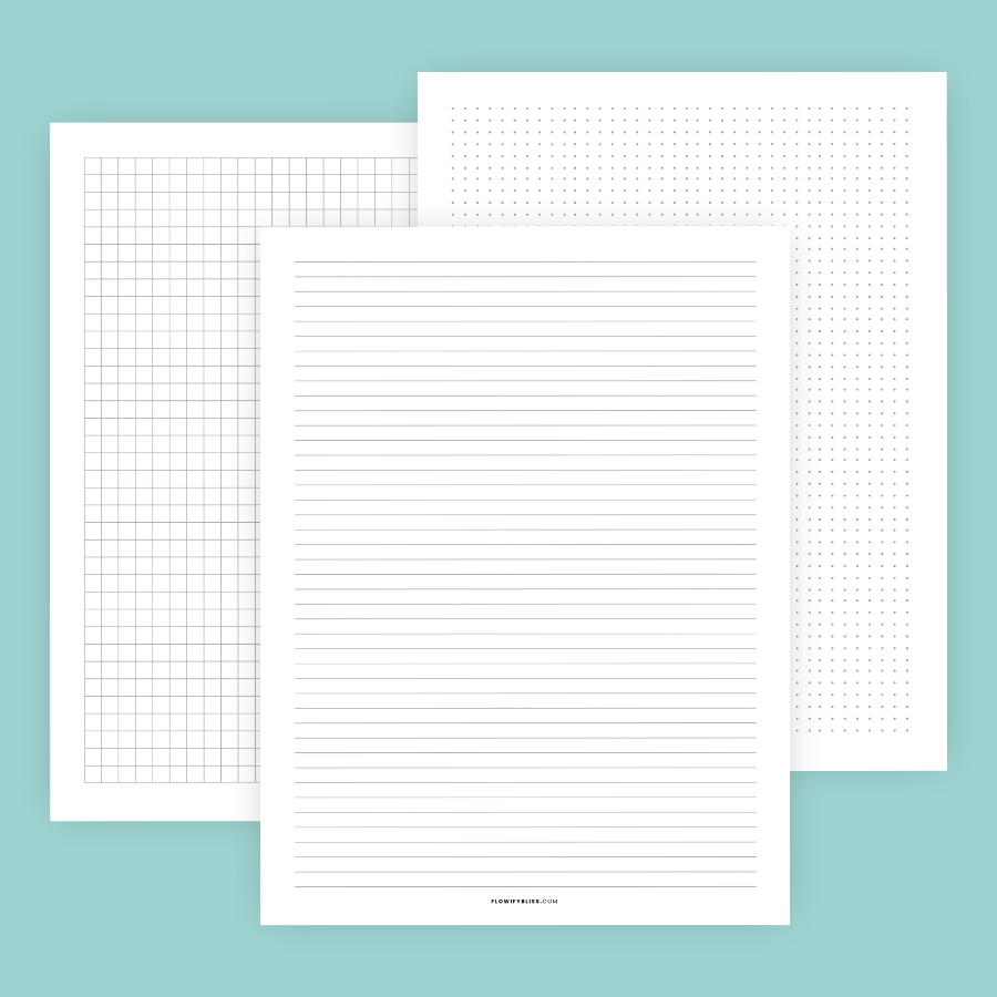 lined-dot-grid-paper-instant-download