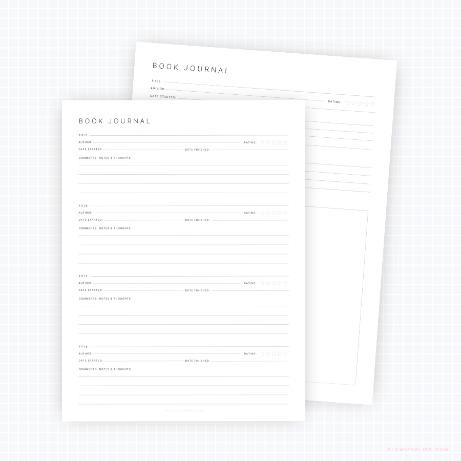 book-journal-printable