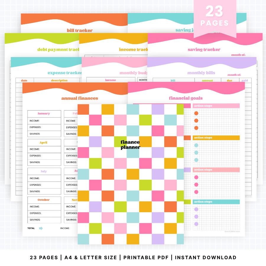 finance-planner-printable-pdf-instant download