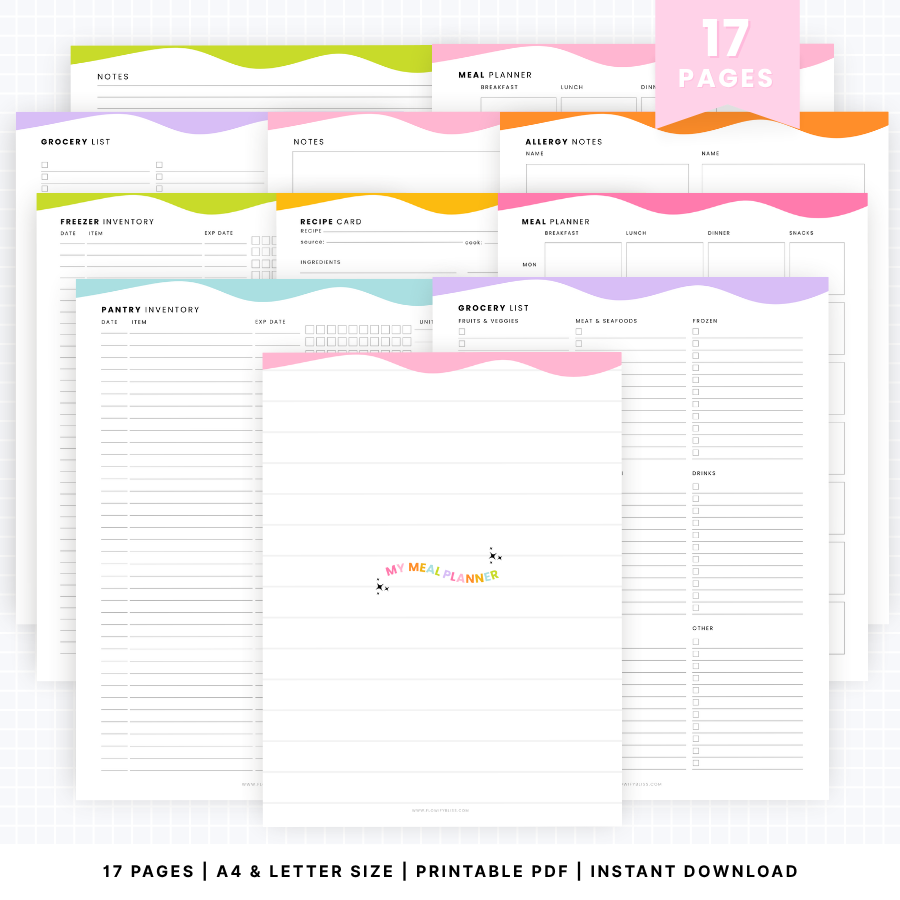 meal-planner-printable-pdf-instant download