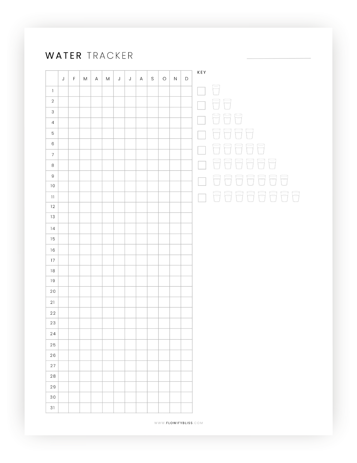 water-tracker-printable