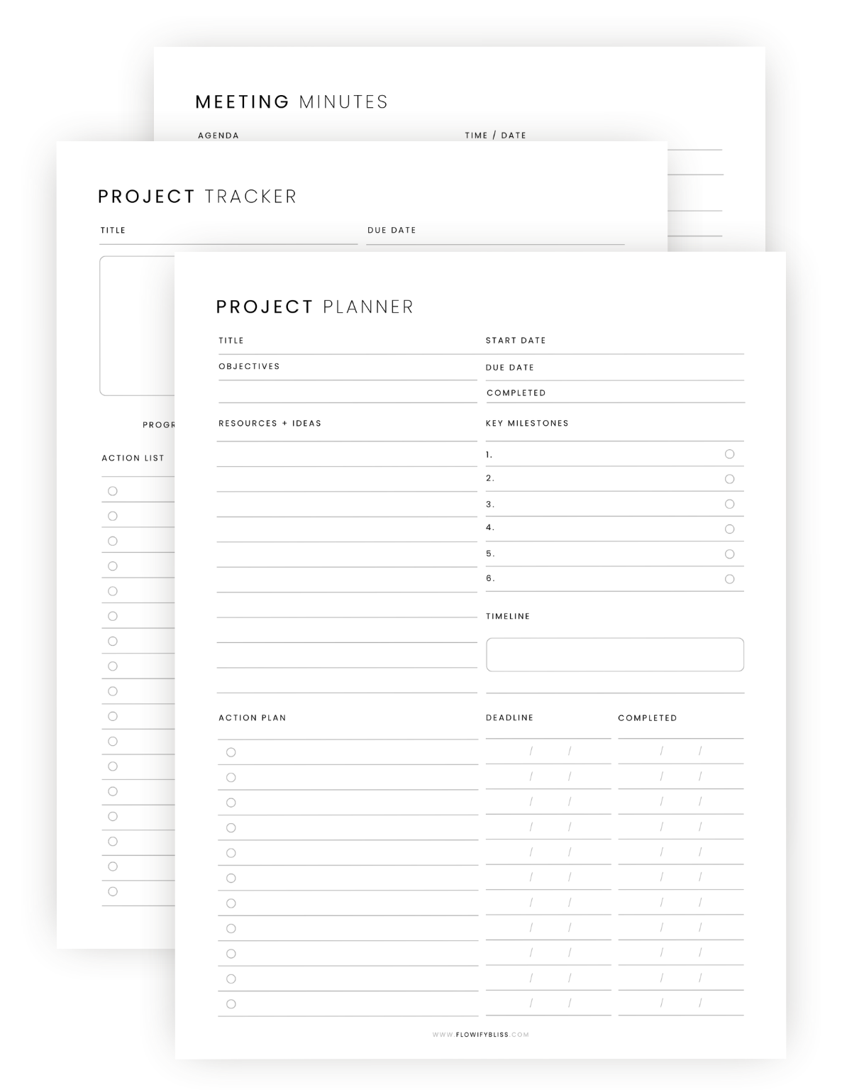 project-planner-bundle-printable-pdf