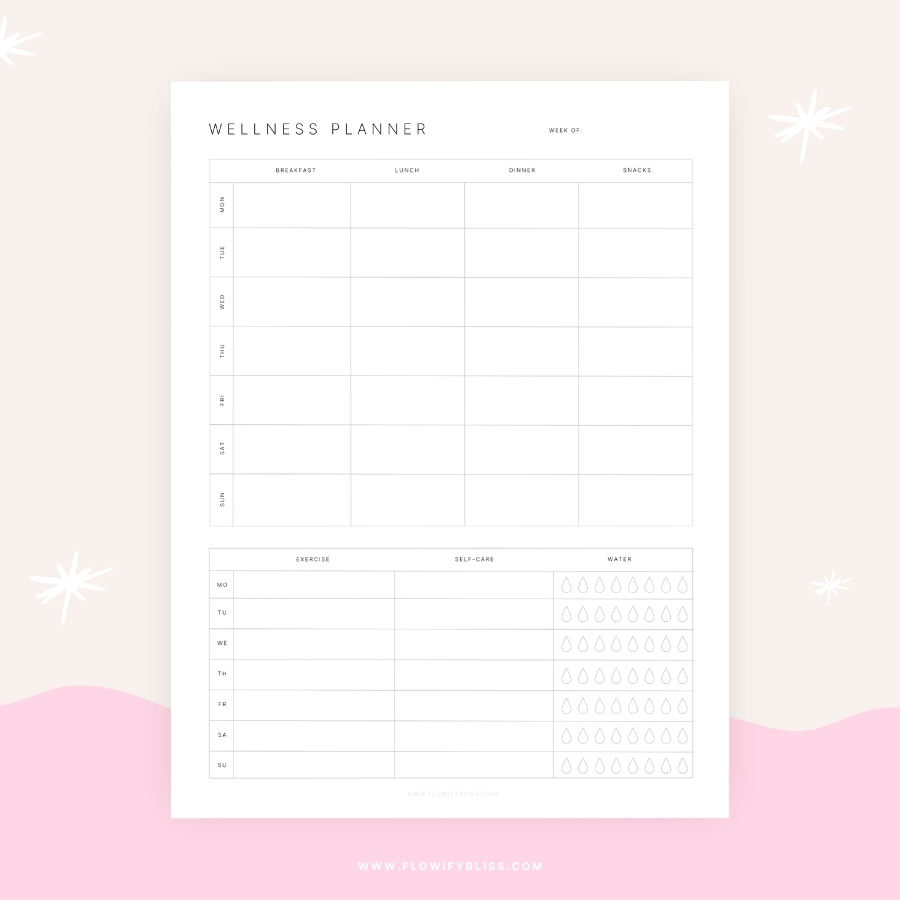 weekly wellness planner 1