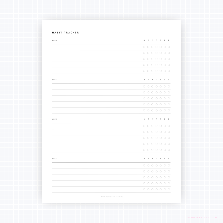 weekly habit tracker