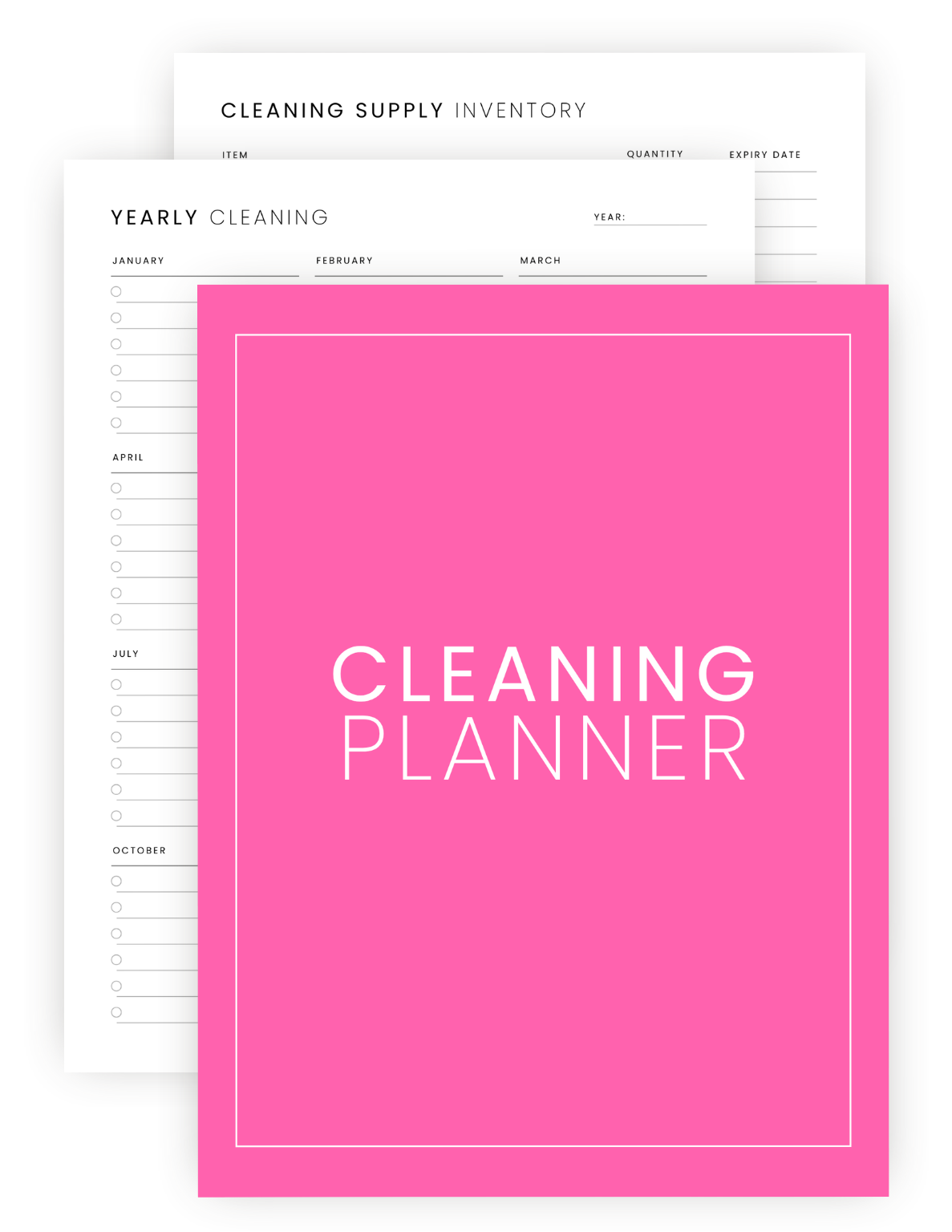 cleaning planner printable
