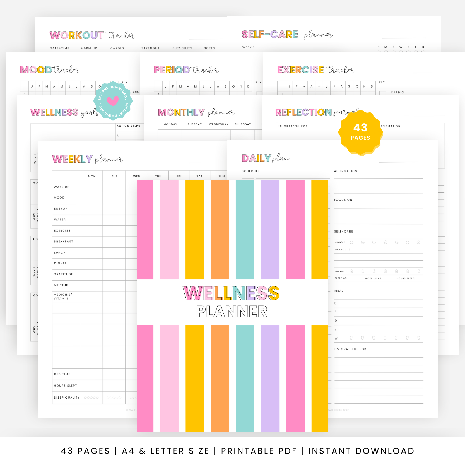 Wellness Planner 1 printable wellness planner 1
